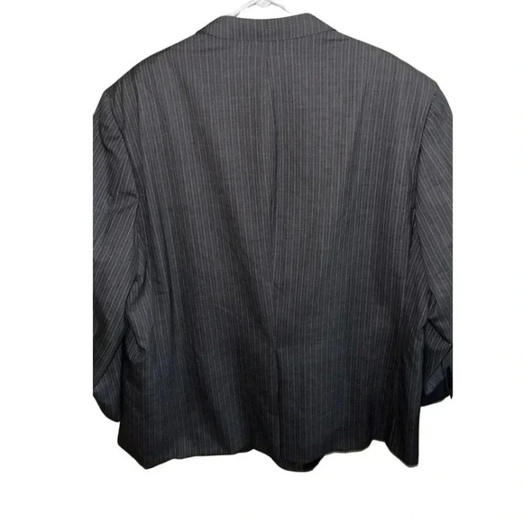 Burberry Gray Pinstripe Suit Jacket Size 54R - Picture 5 of 10